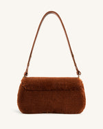 Joy Faux Fur Shoulder Bag - Caramel