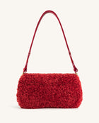 Joy Faux Fur Shoulder Bag - Magenta