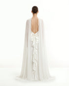 Tulle Cape Shawl - White