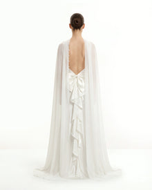 Tulle Cape Shawl - White