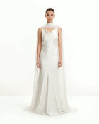 Tulle Cape Shawl - White