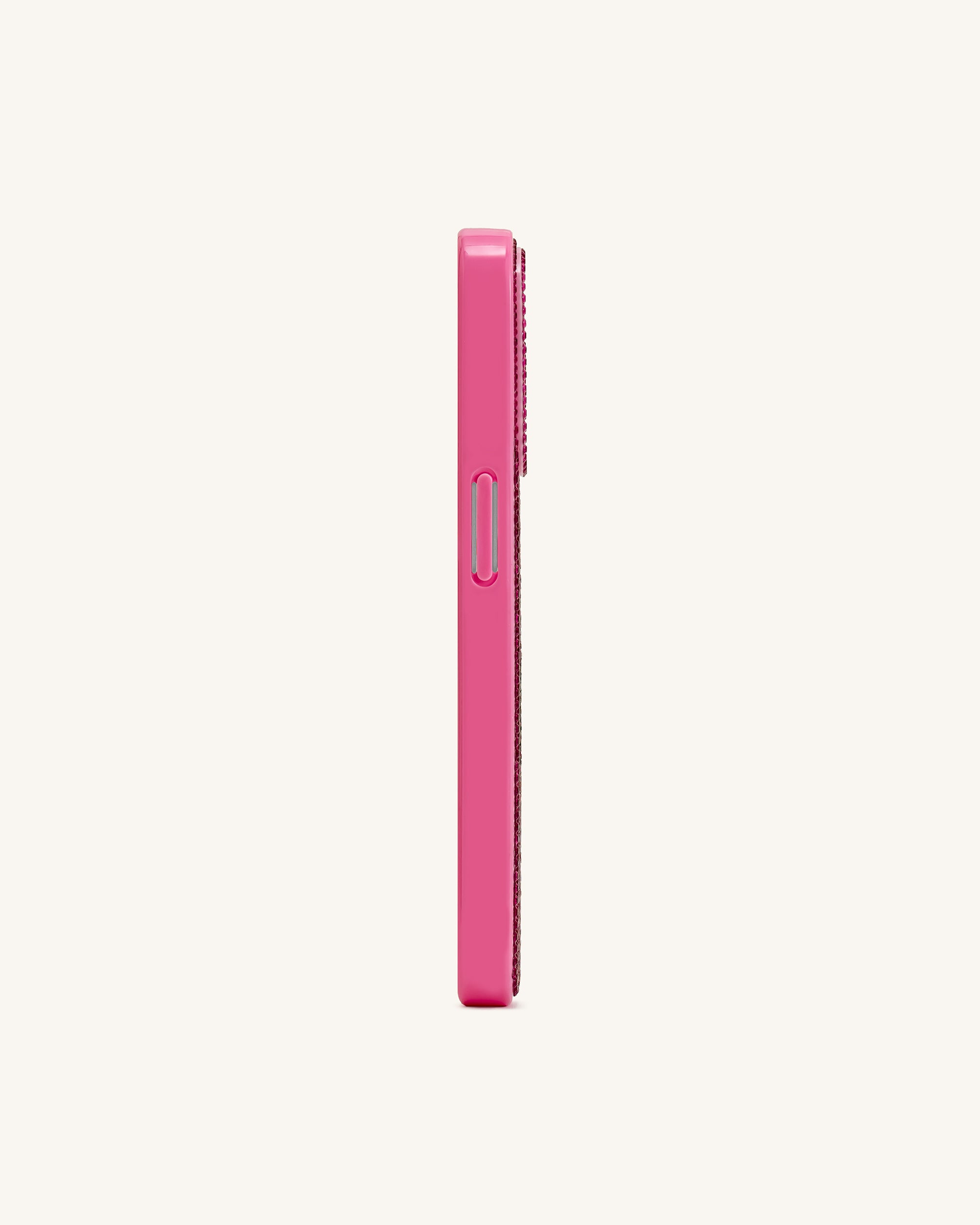 Olive Skewer Rhinestone Phone Case – Pink