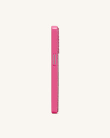 Olive Skewer Rhinestone Phone Case – Pink