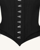 Lydia Corset-Inspired Blazer - Black