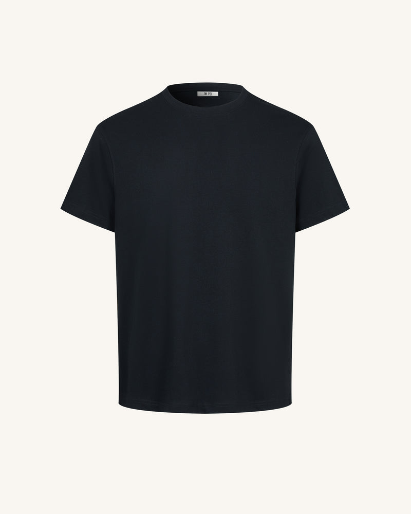 The Gothic Silver Wing Cascade Tee - Black