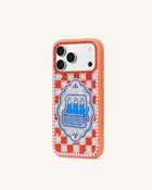 Mediterranean Sardines Artificial Crystal Phone Case - Orange