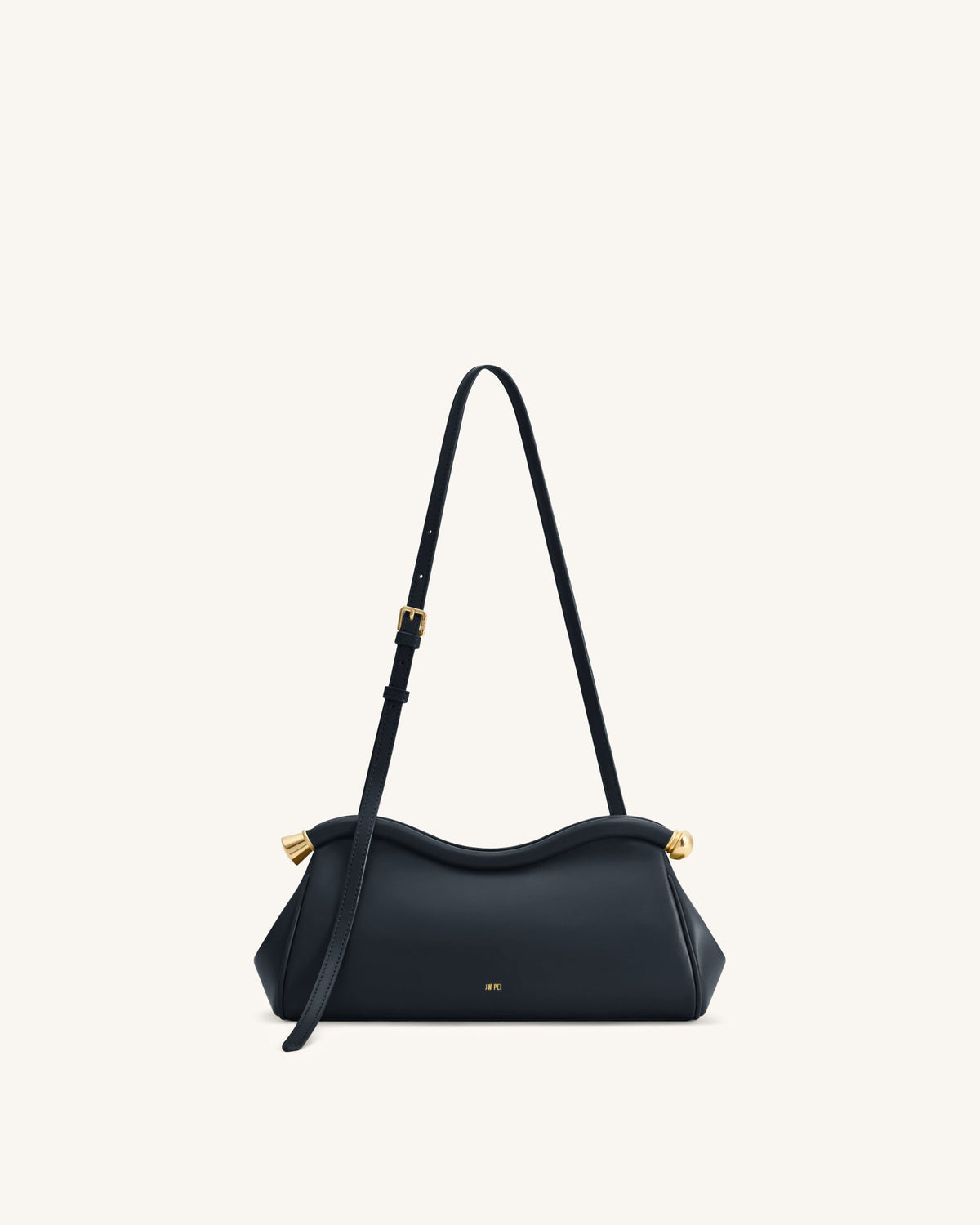 Naomi Curved Shoulder Bag - Navy Blue