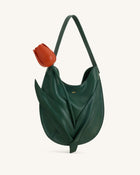 Tulip Shape Shoulder Bag - Forest Green