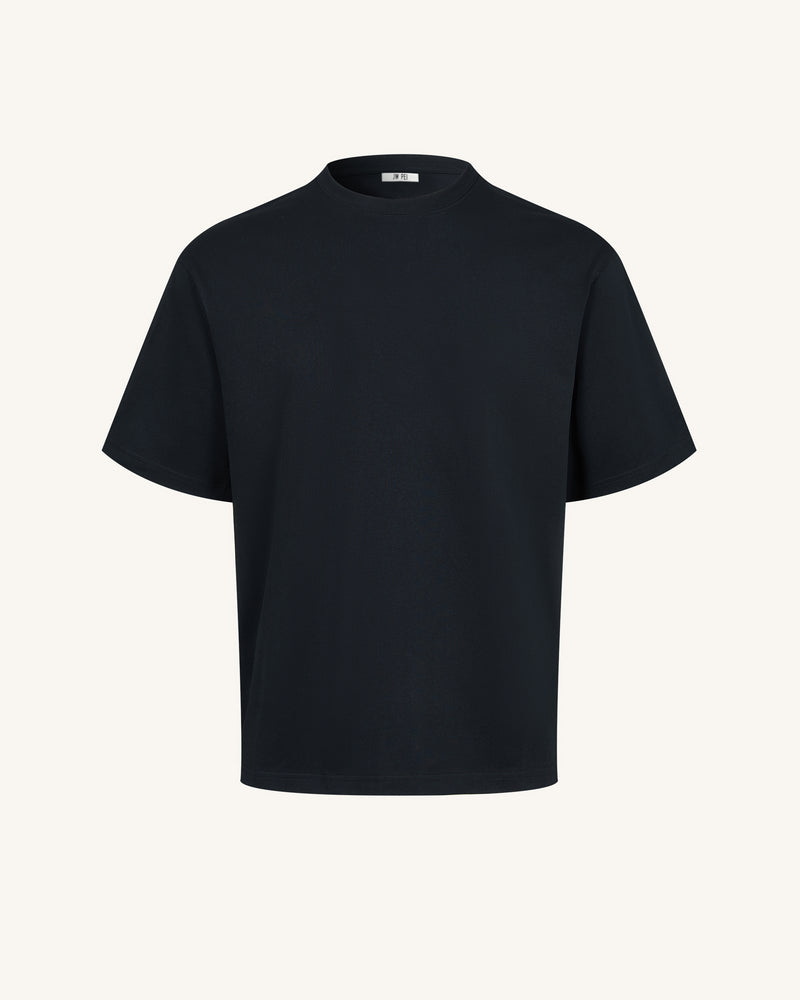 The Seraphic Starry Wing Graphic Tee - Black
