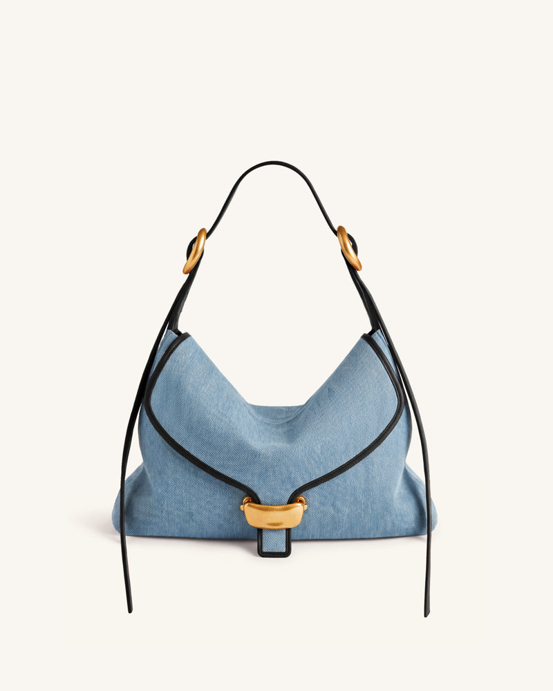 Sienna Hobo Bag - Light Blue Denim