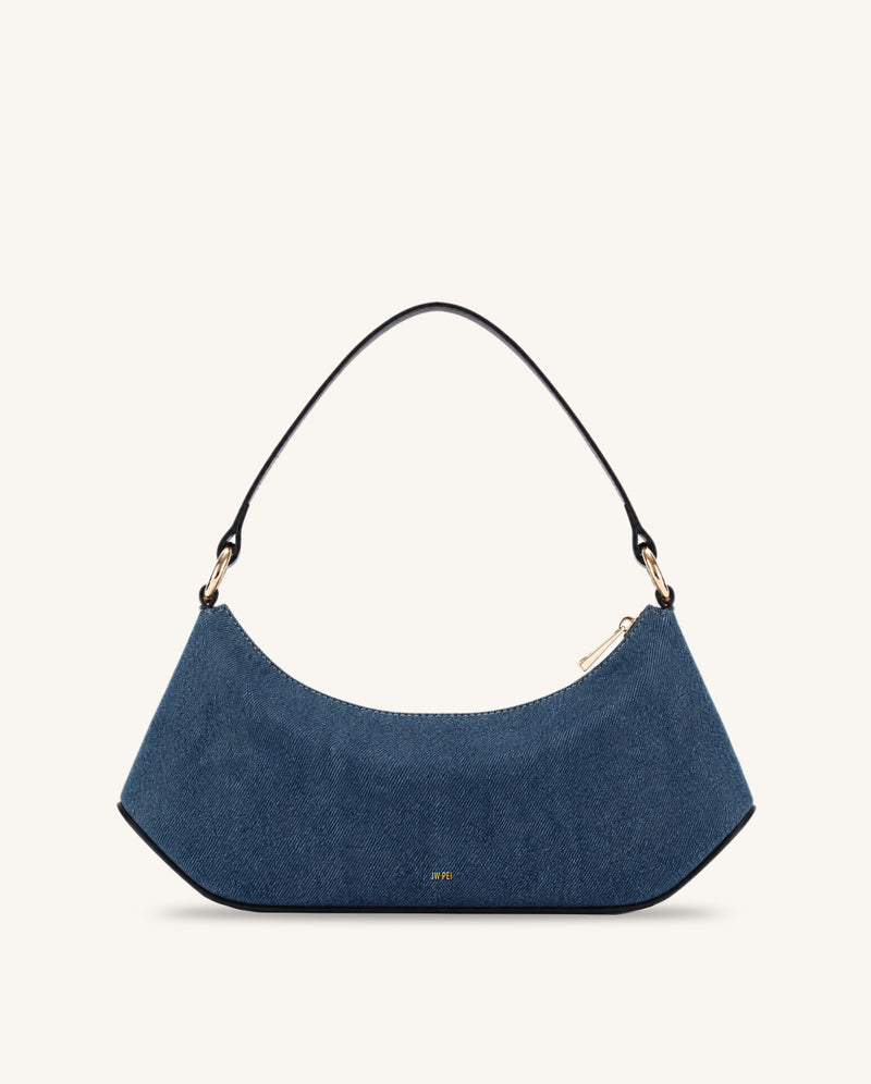 Lily Shoulder Bag - Dark Blue Denim