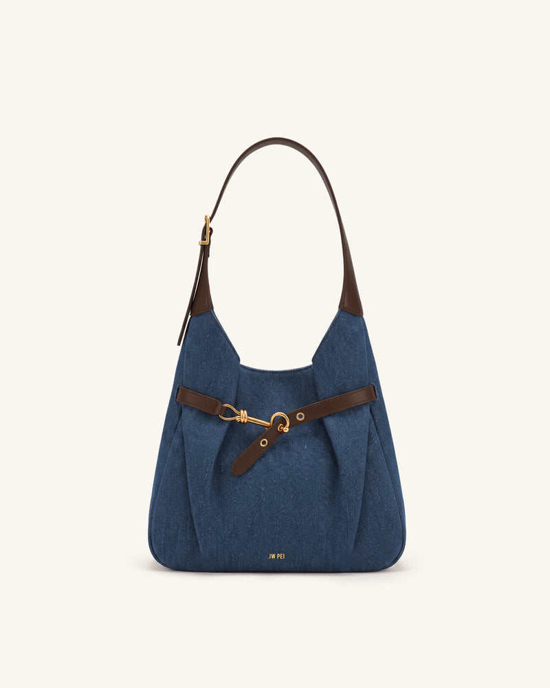Alina Hobo Bag - Dark Blue Denim