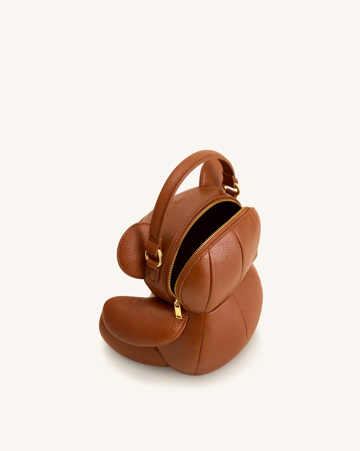Teddy Bear Novelty Crossbody Bag - Brown