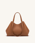 Virelia Double Handle Tote Bag - Cognac
