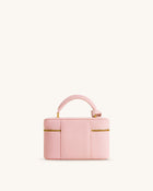 Cleo Box Shape Top Handle Bag - Pink