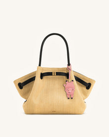 Playful Pig Bag Charm - Pink