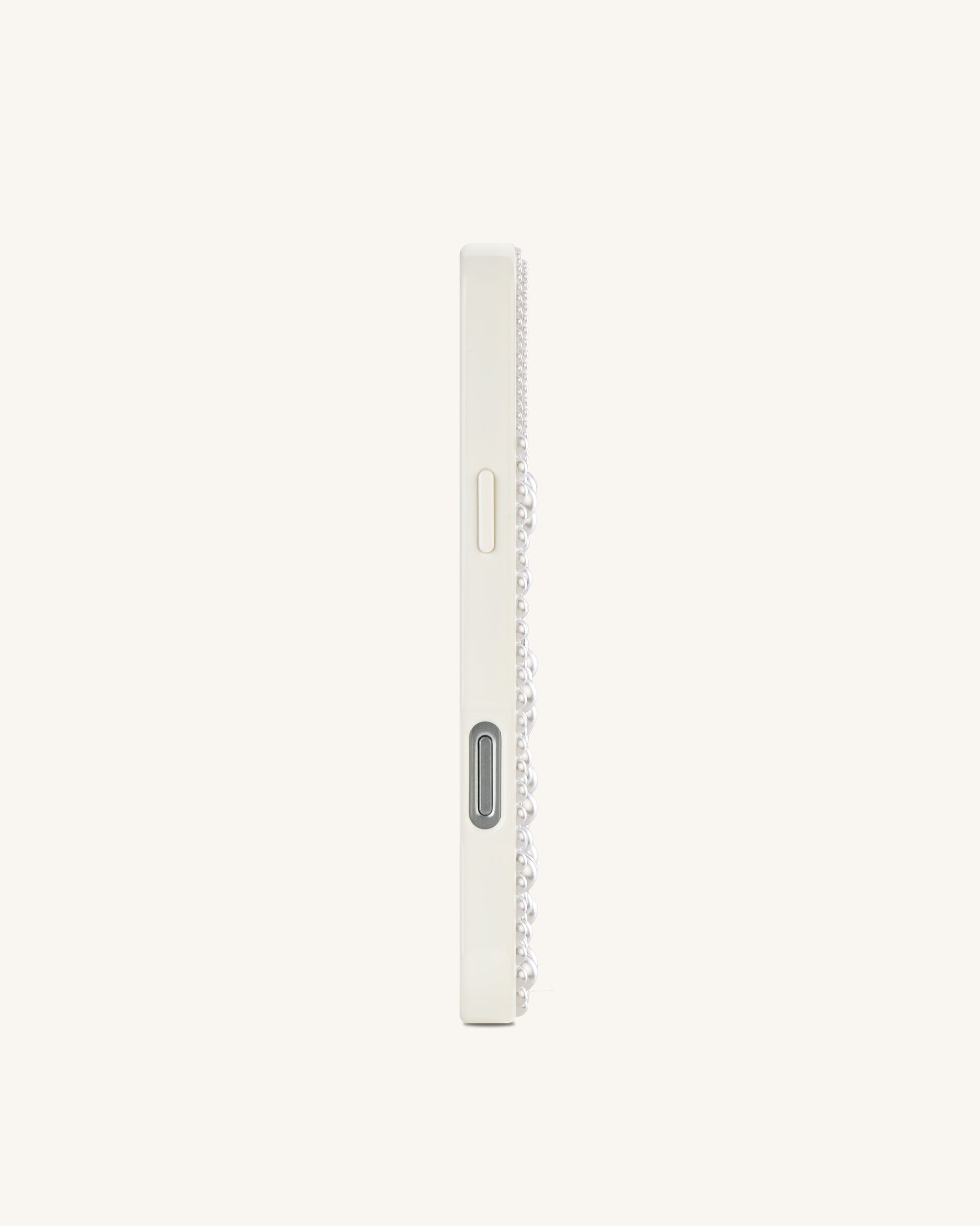 Pearl Shark Artificial Crystal Phone Case - White