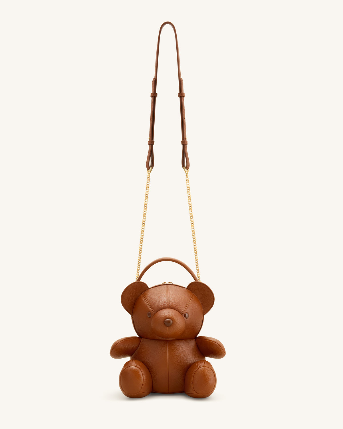 Teddy Bear Novelty Crossbody Bag - Brown