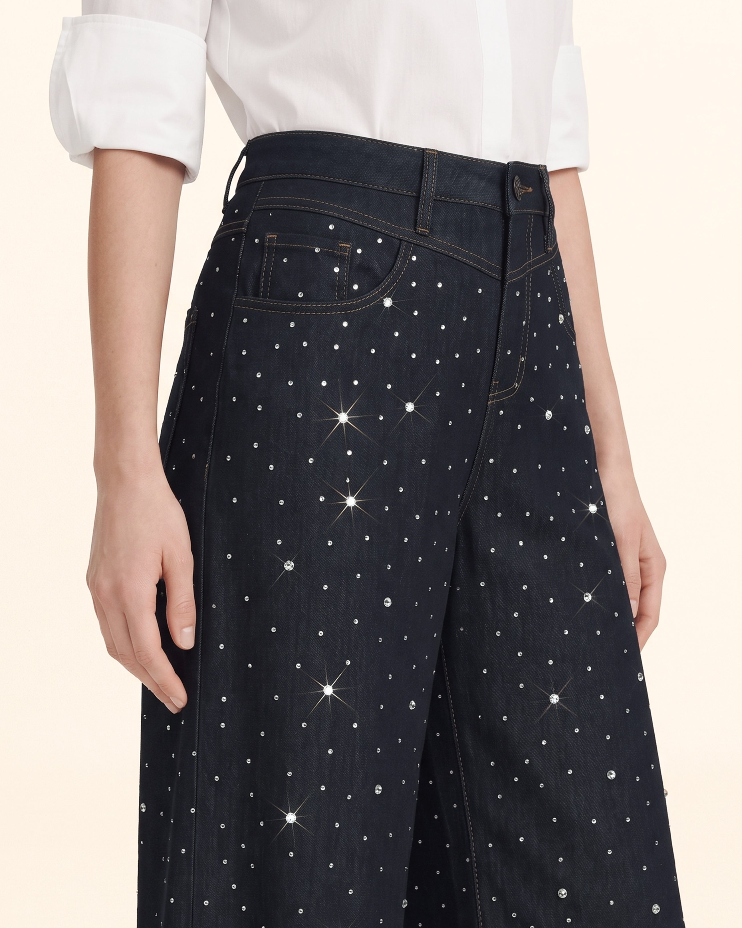 The Rhinestone Overachiever Jeans - Deep Thoughts Only