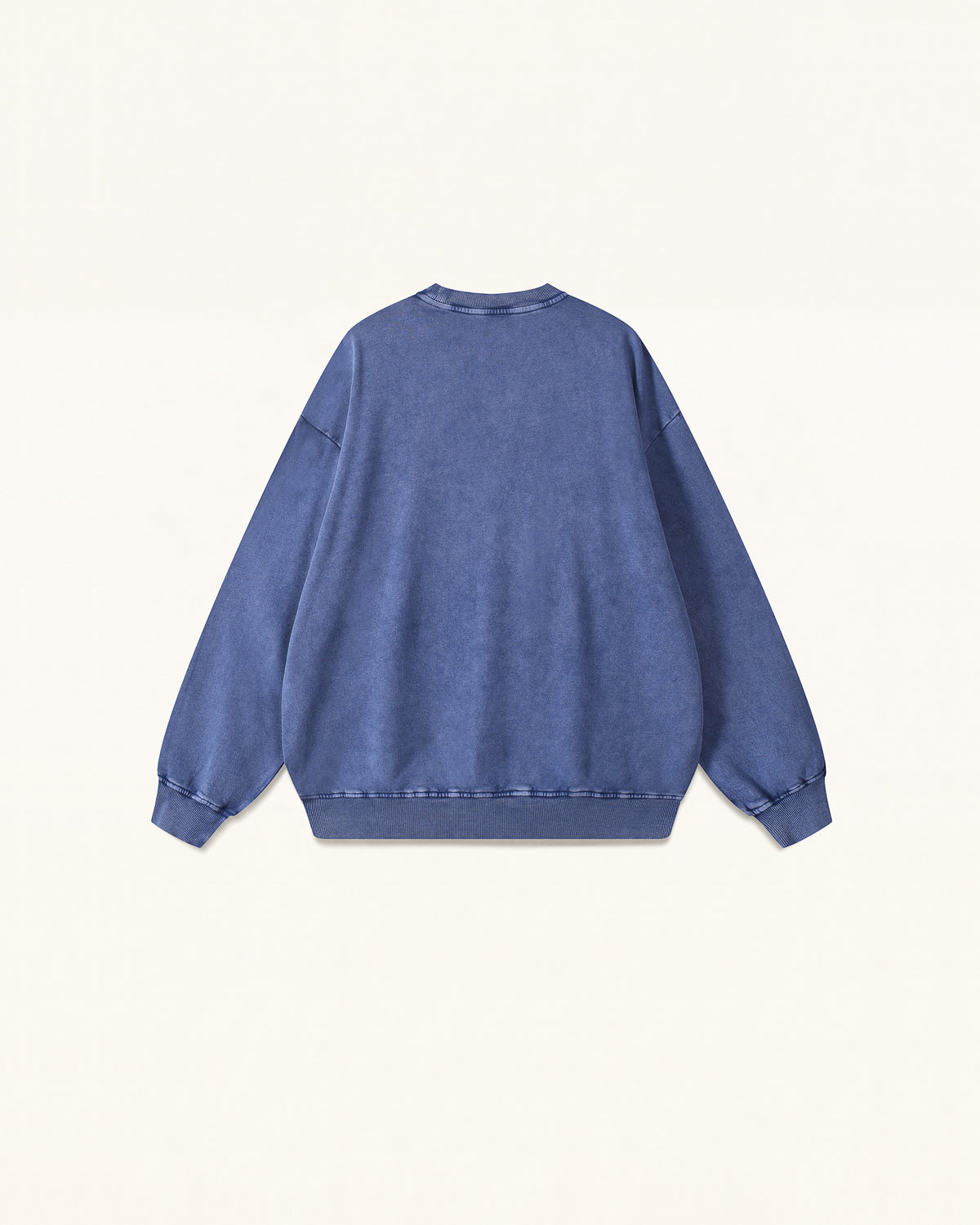 The Enchanted Rhinestone Rose Pullover - Acid Cobalt