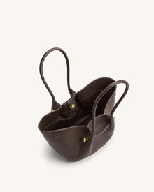 Naomi Winged Tote Bag - Dark Brown