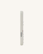 Floral Pearl Artificial Crystal Phone Case - White