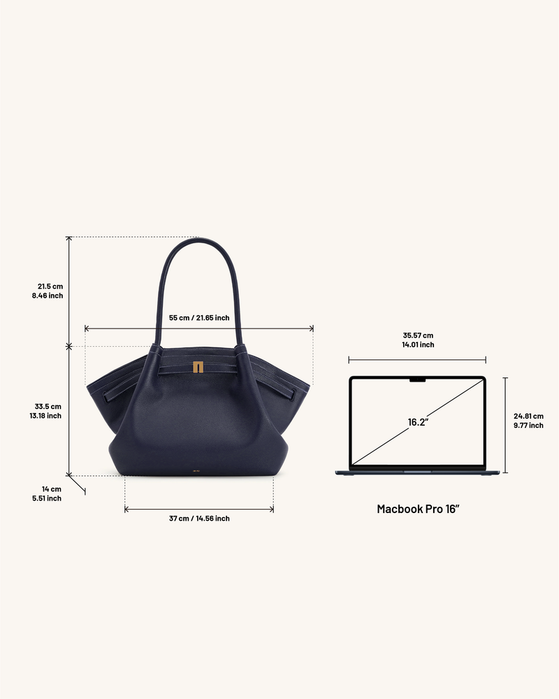 Hana Large Tote Bag - Navy