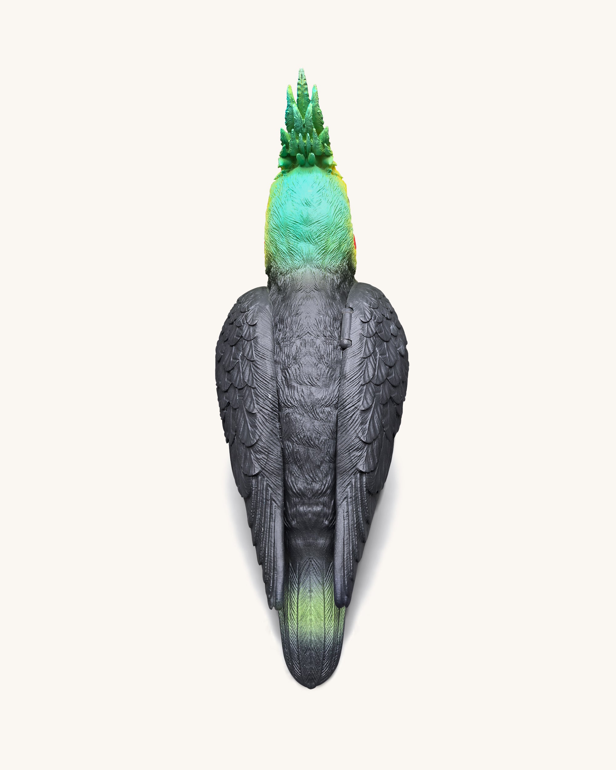 Gray Cockatiel Clutch Bag - Multicolor