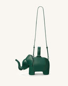 Claire Elephant Shaped Handbag - Green