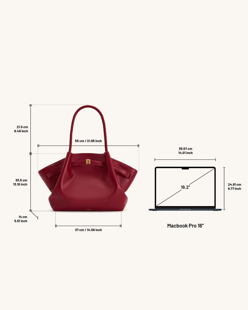 Hana Large Tote Bag - Claret