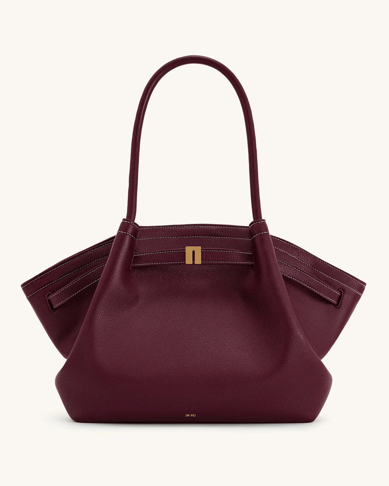 Hana Large Tote Bag - Burgundy