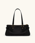 Yvette Elongated Tote Bag - Black