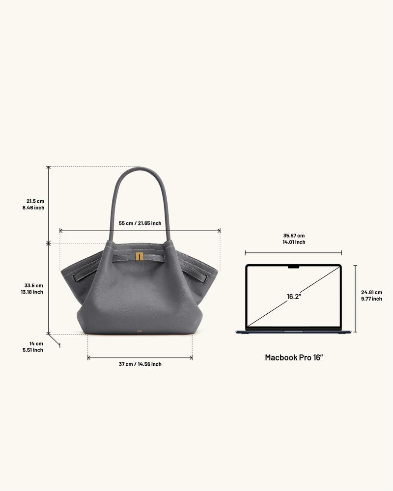 Hana Large Tote Bag - Slate Gray