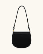 Diana Ring Flap Saddle Bag - Black