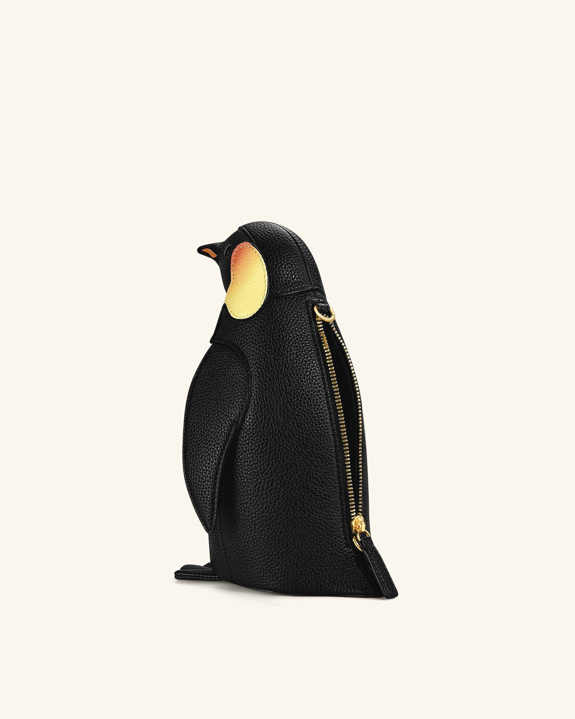 Pia Penguin Crossbody Bag - Black