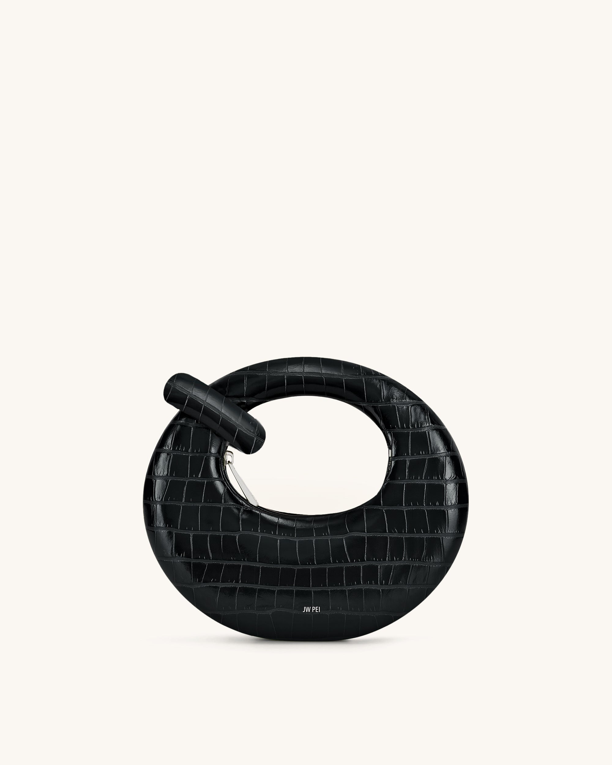 Abacus Mini Top Handle Bag - Black Croc