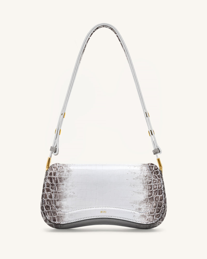 Joy Shoulder Bag - White Croc