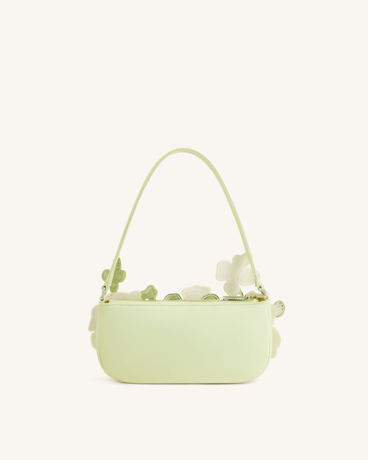 Leona Bead Embellished Shoulder Bag - Light Green