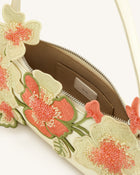 Leona Bead Embellished Shoulder Bag - Off White