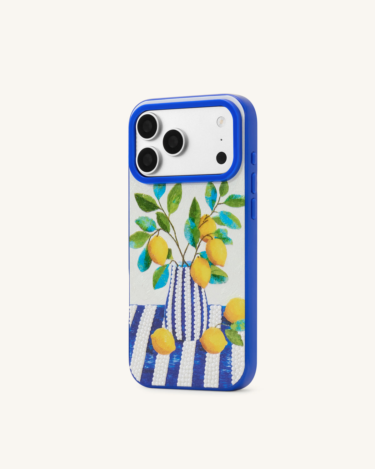 Lemon Vase Art Phone Case - Blue
