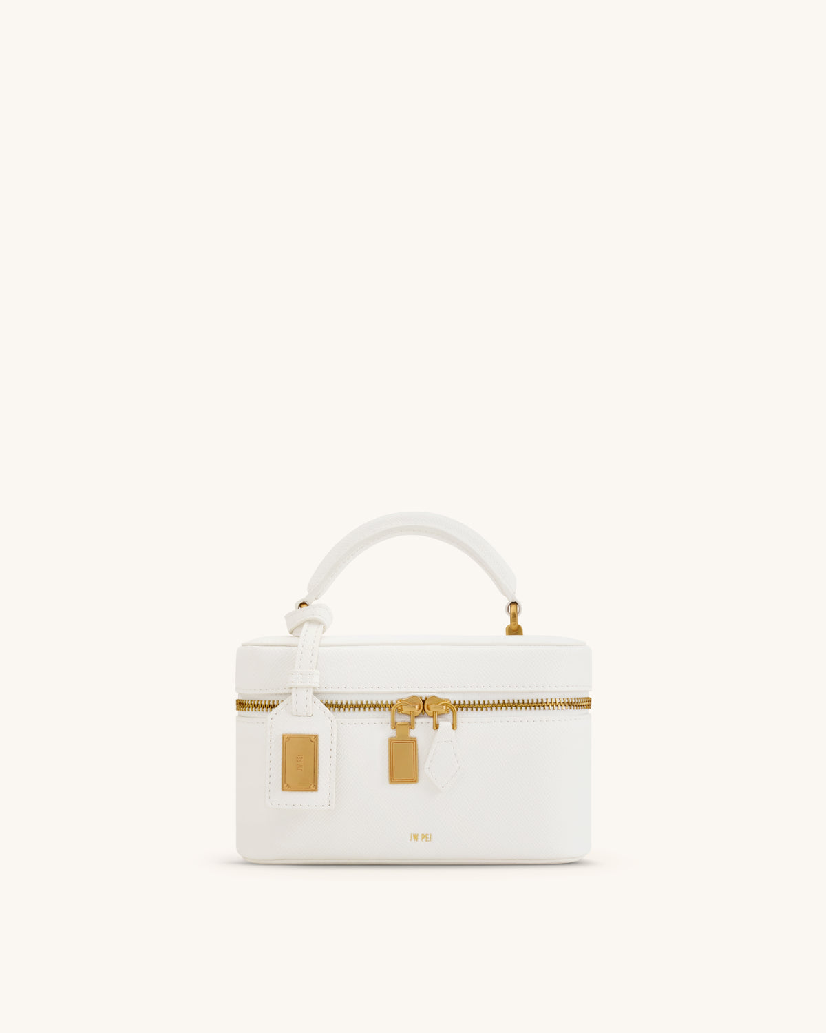 Cleo Box Shape Top Handle Bag - Off-white