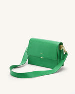 Mini Flap Crossbody - Grass Green Lizard