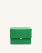 Mini Flap Crossbody - Grass Green Lizard