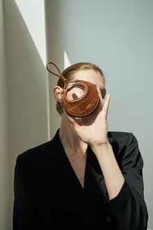 Rantan Super Mini Bag - Brown Croc