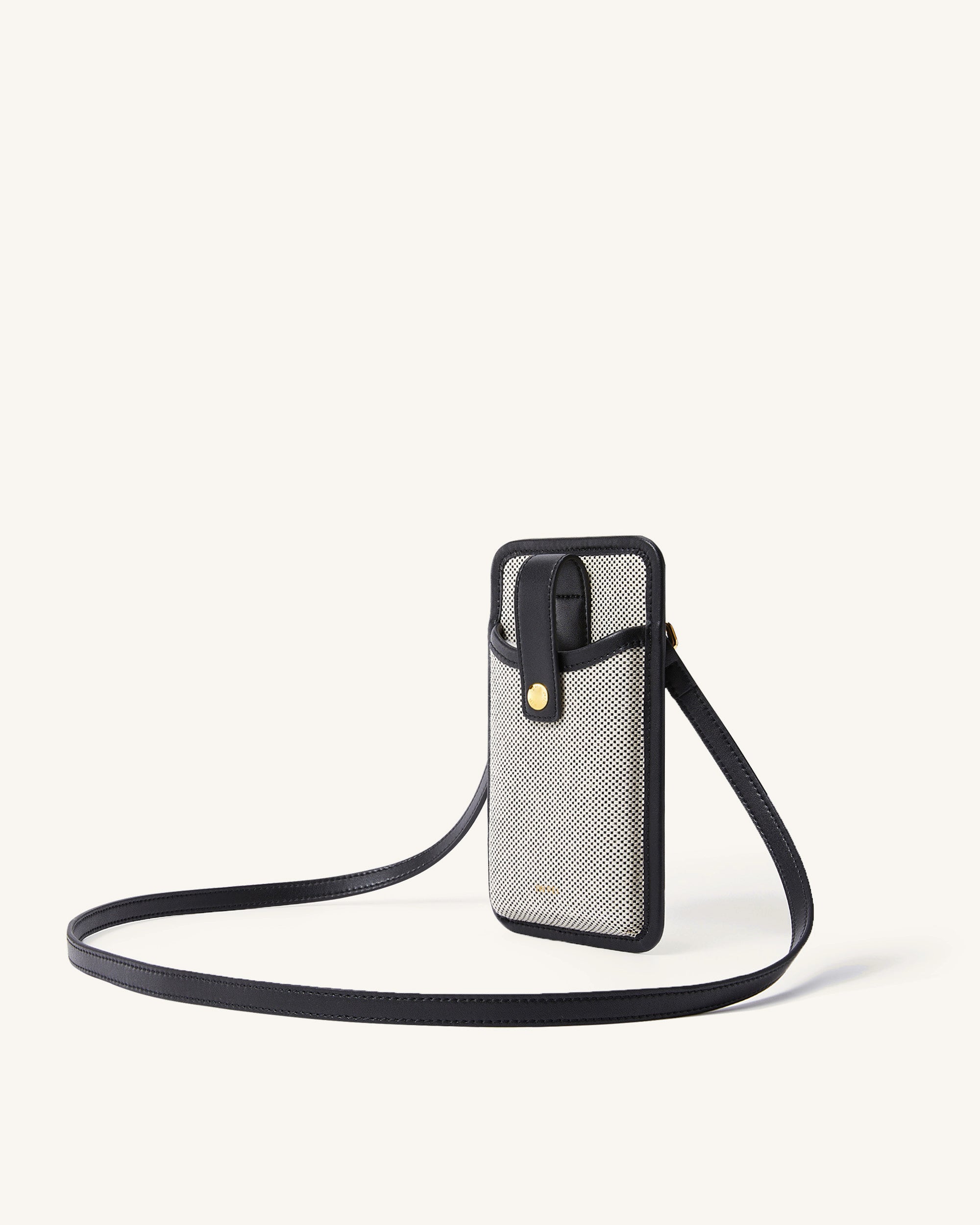 Aylin Canvas Phone Bag - Black