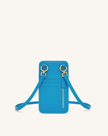 Aylin Canvas Phone Bag - Lake Blue