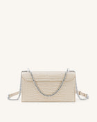 Jade Chain Bag -  Ivory Croc