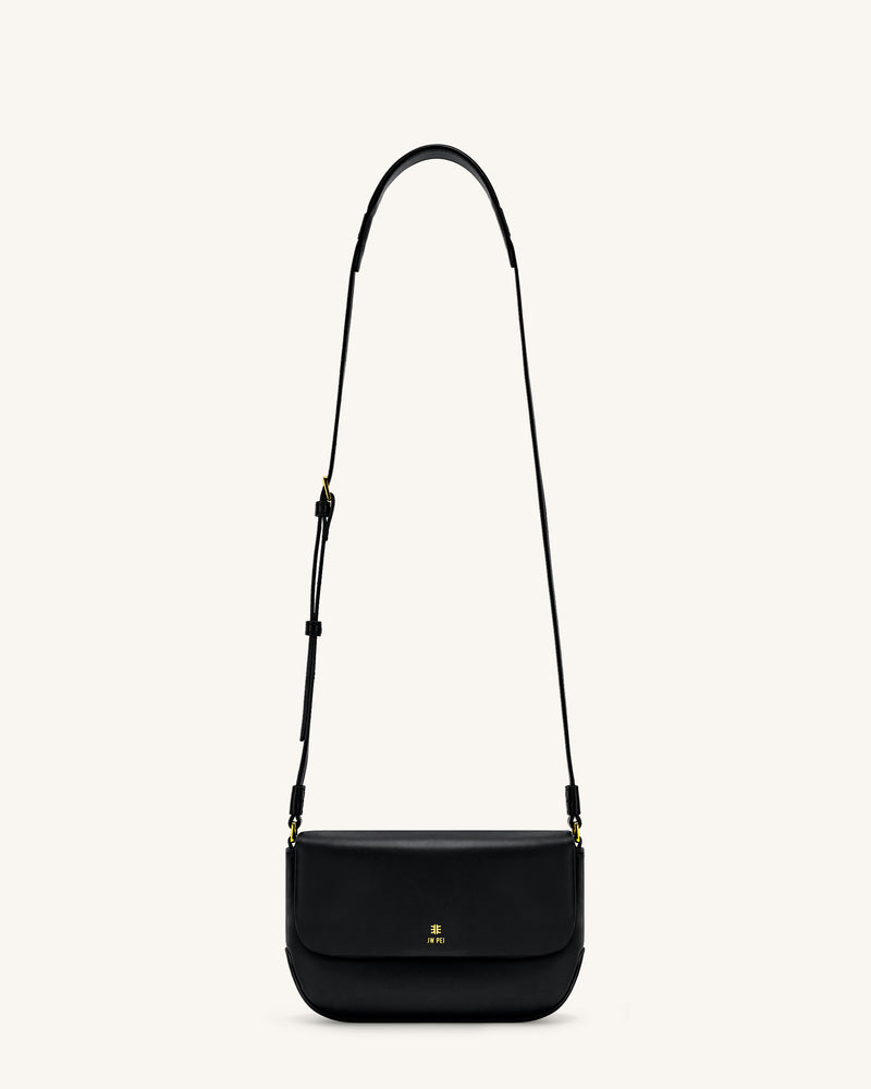 Debby Flap Crossbody  Bag - Black