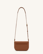 Debby Flap Crossbody  Bag - Brown