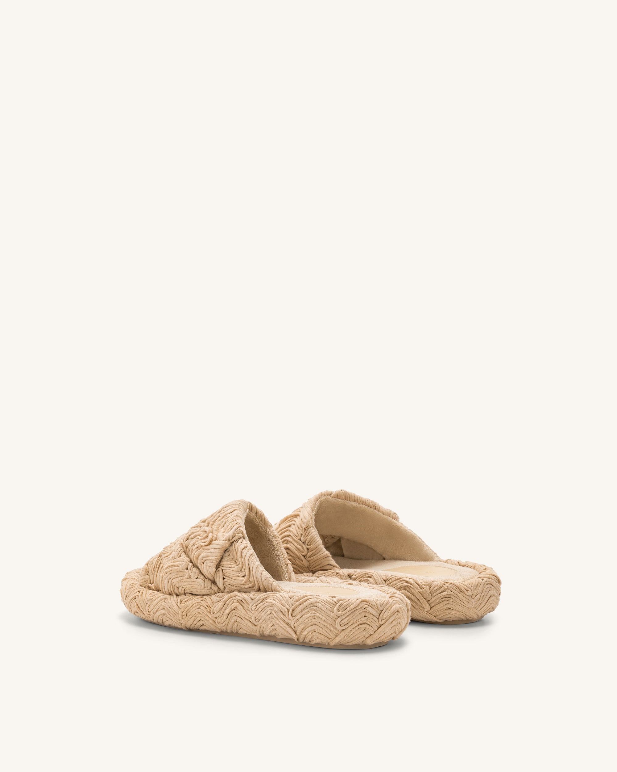 Lilah Woven Platform Sandal - Beige